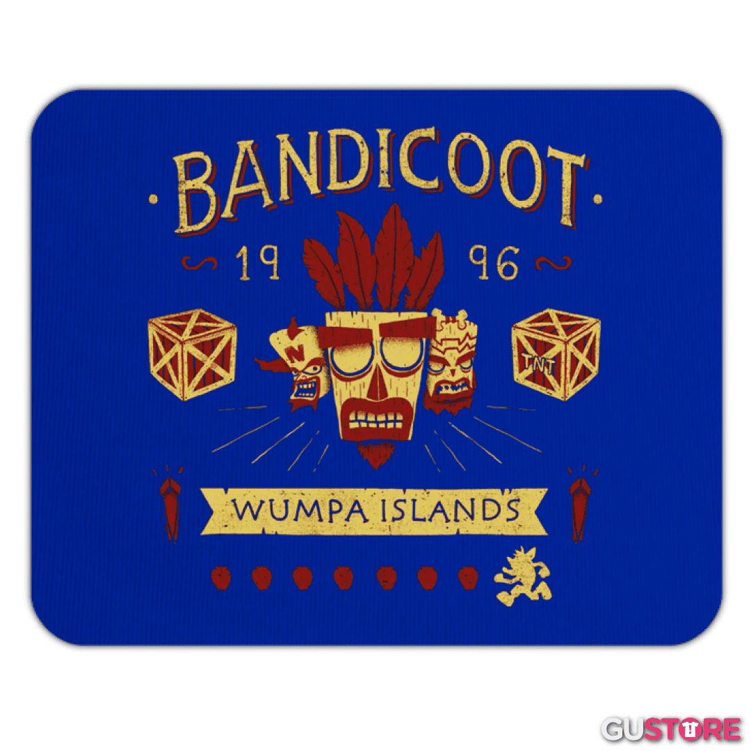 Mousepad Bandicoot wumpa islands