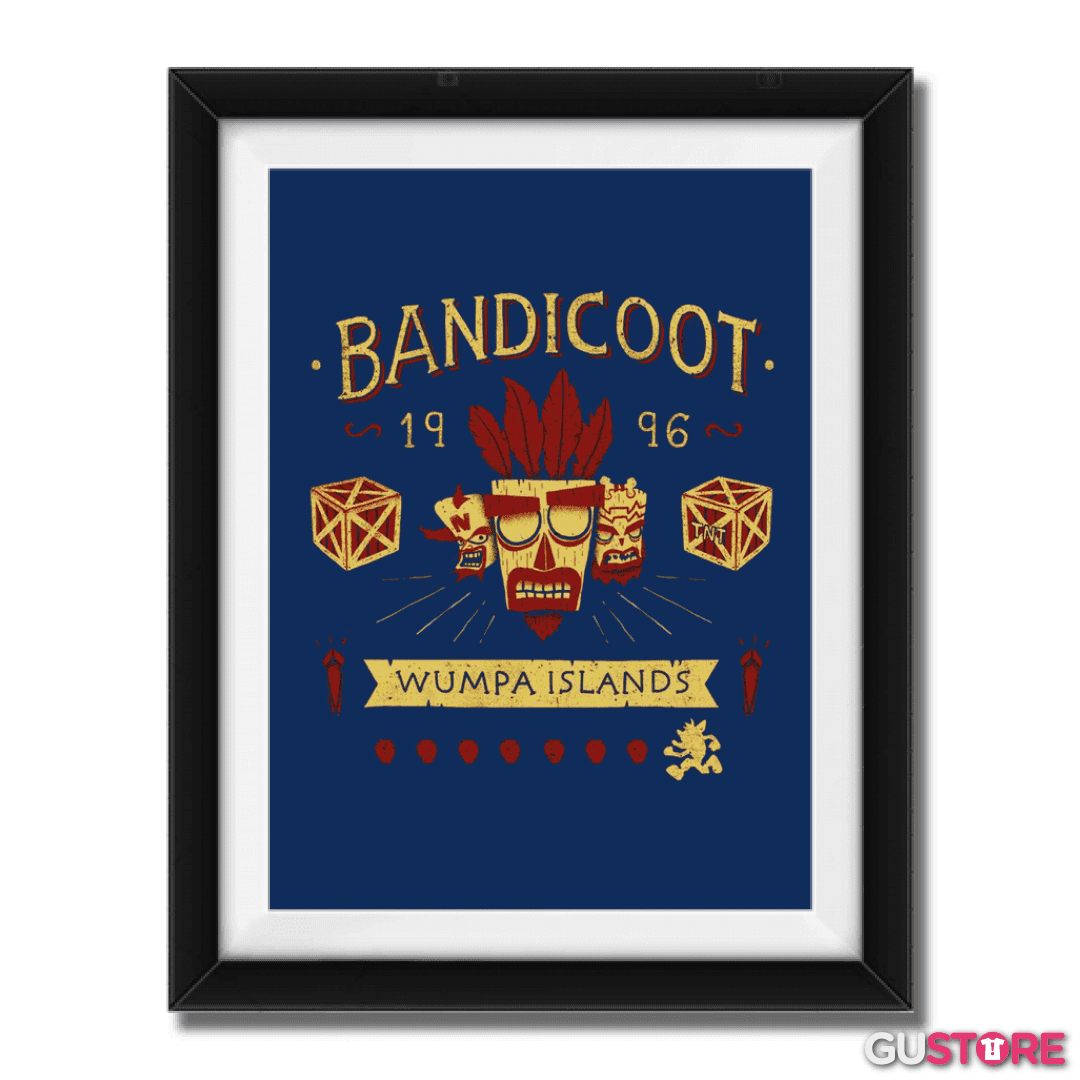Cuadro decorativo Bandicoot wumpa islands