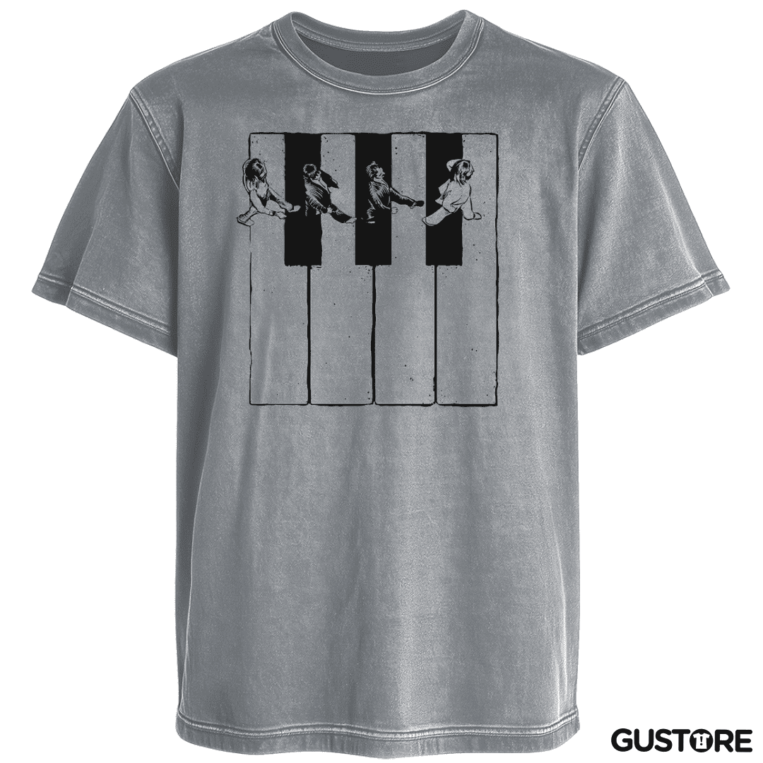 Polera desgastada Beatles Teclas