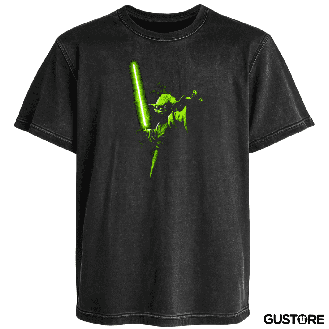 Polera desgastada Yoda el pulento