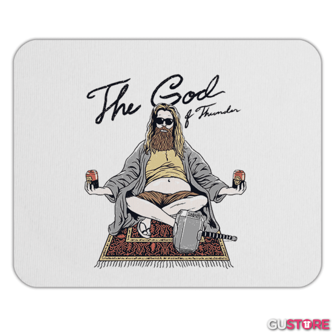 Mousepad the god of thunder and beer