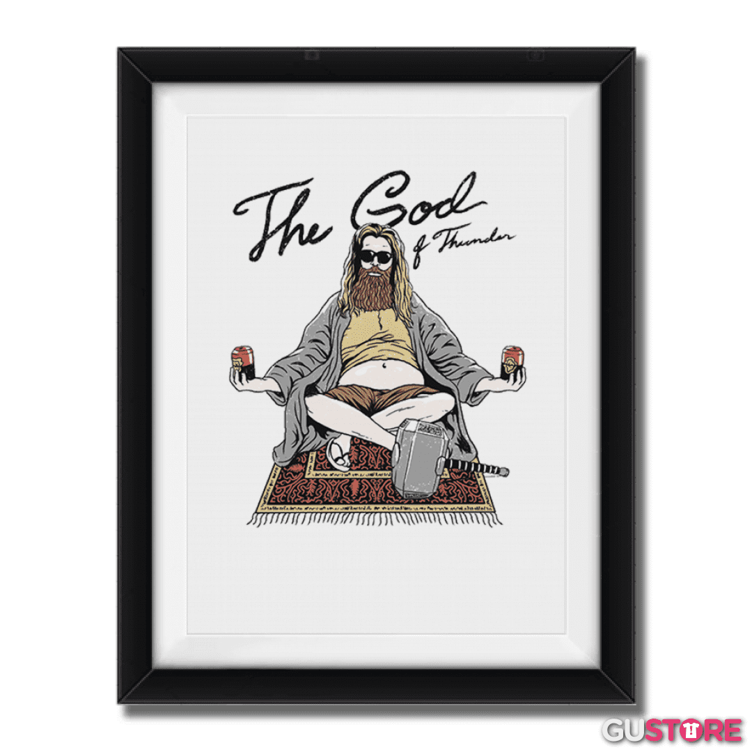 Cuadro decorativo the god of thunder and beer