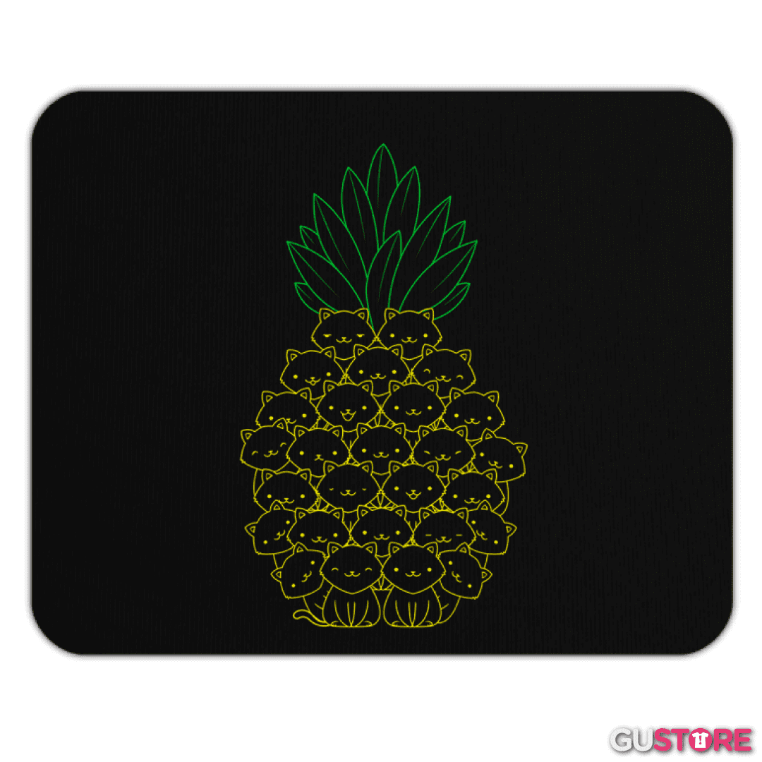Mousepad pinneaple cat