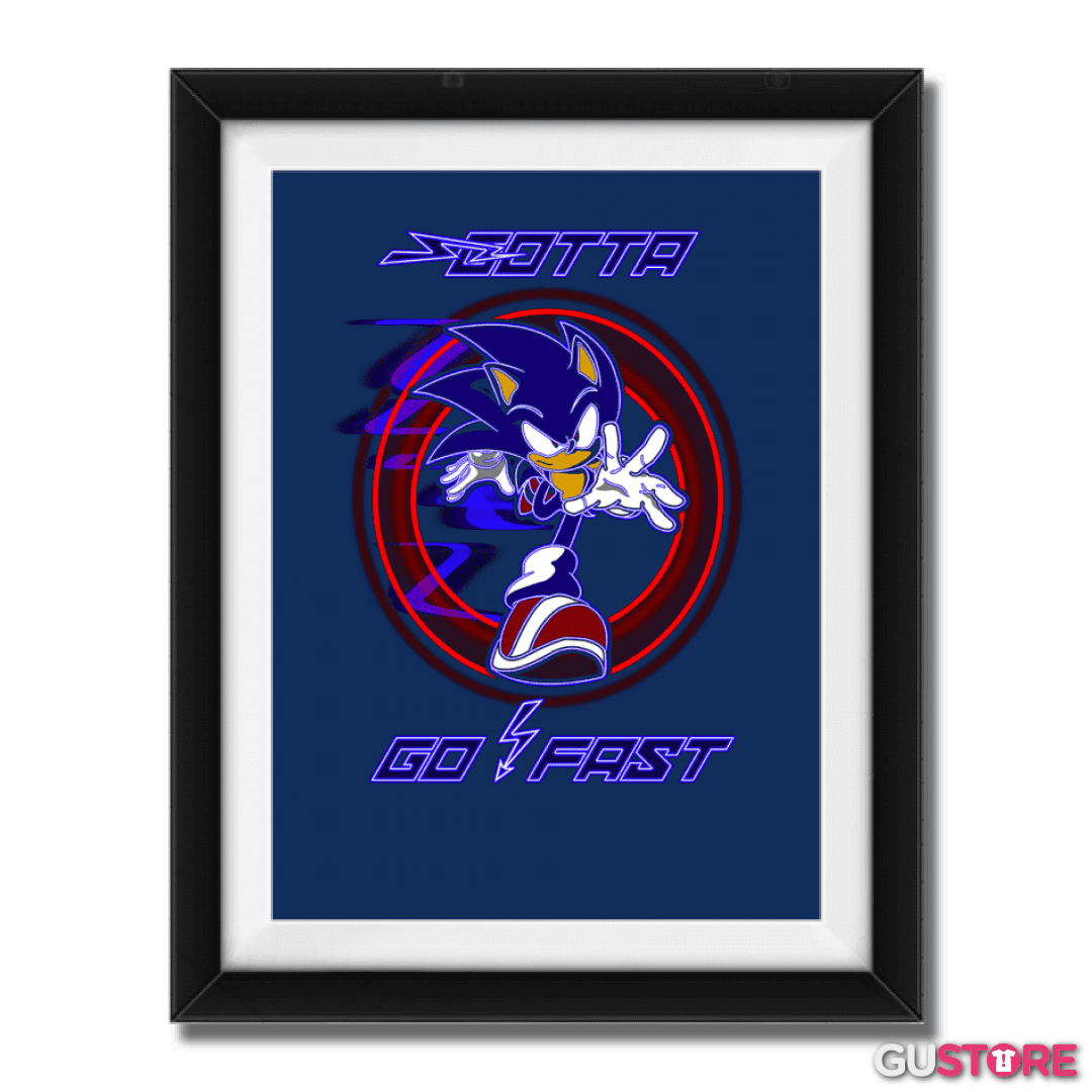Cuadro decorativo Sonic go fast