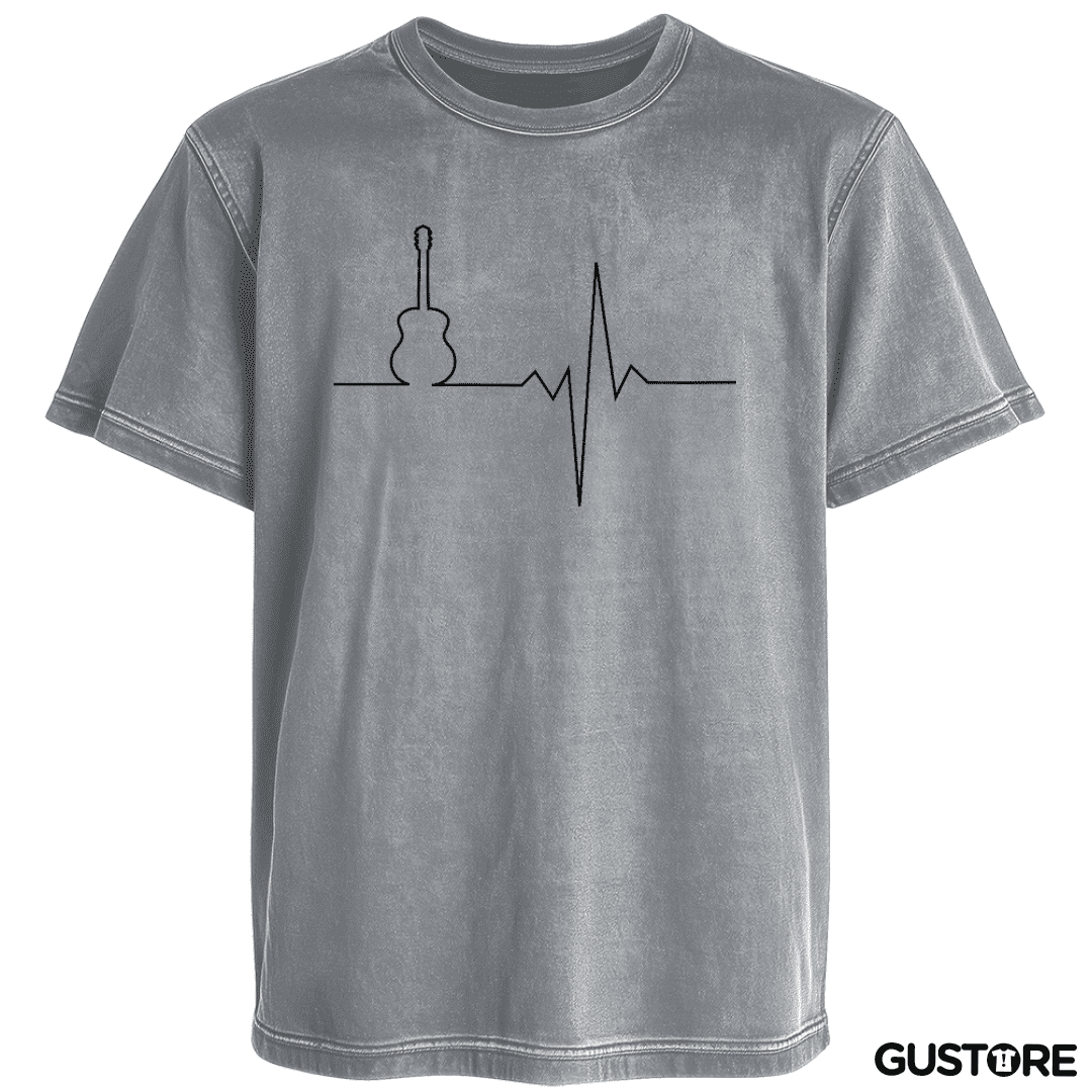 Polera desgastada Latido Guitarra 
