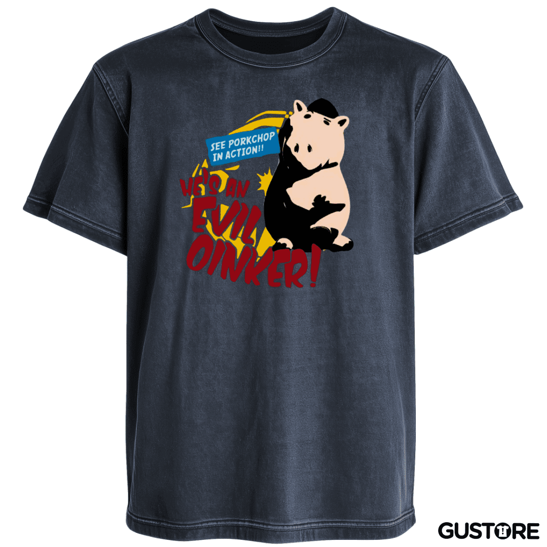 Polera desgastada Malvado doctor tocino
