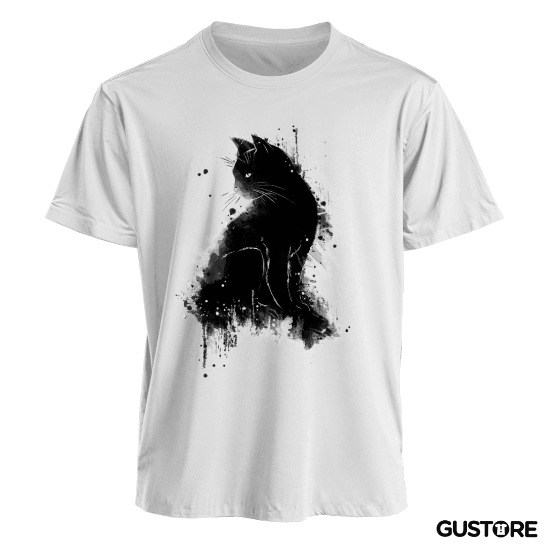 Polera Cat water colors