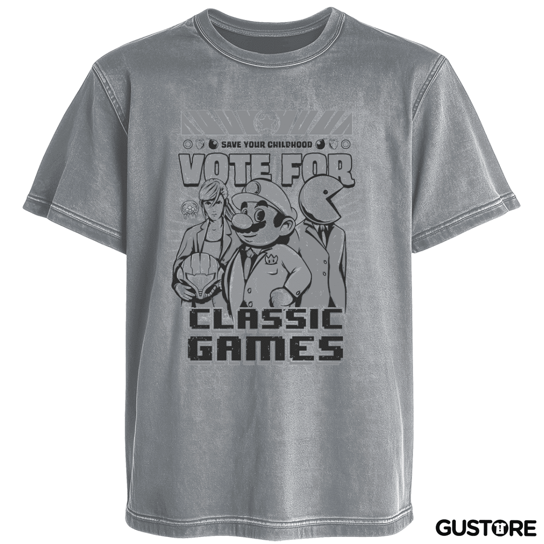 Polera desgastada Classic games