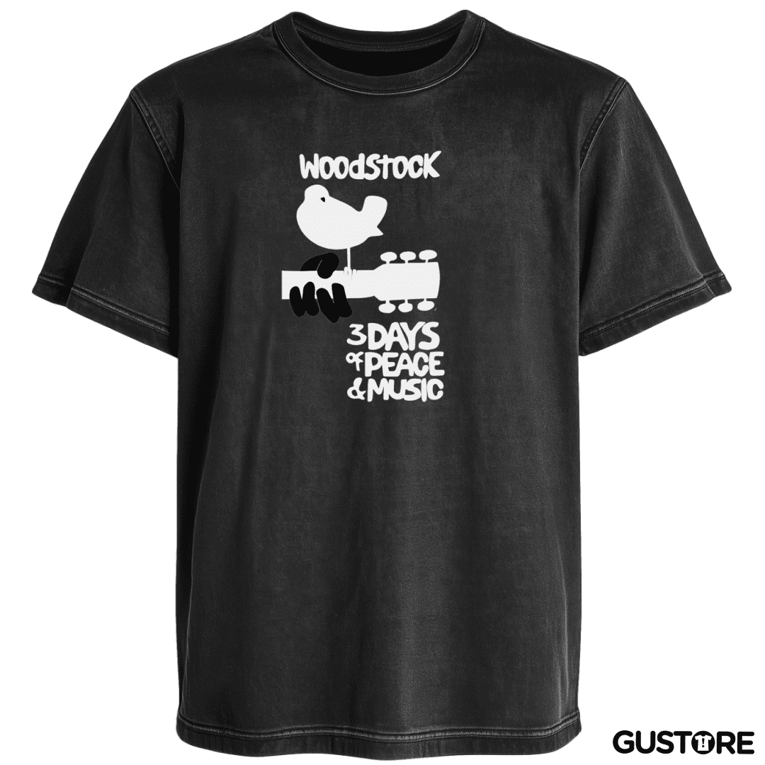 Polera desgastada Woodstock 1
