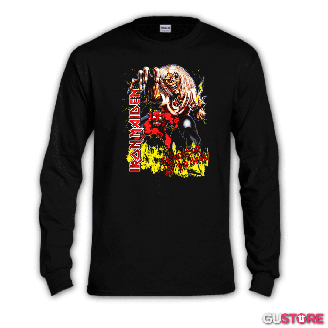 Polera manga larga The number of the beast