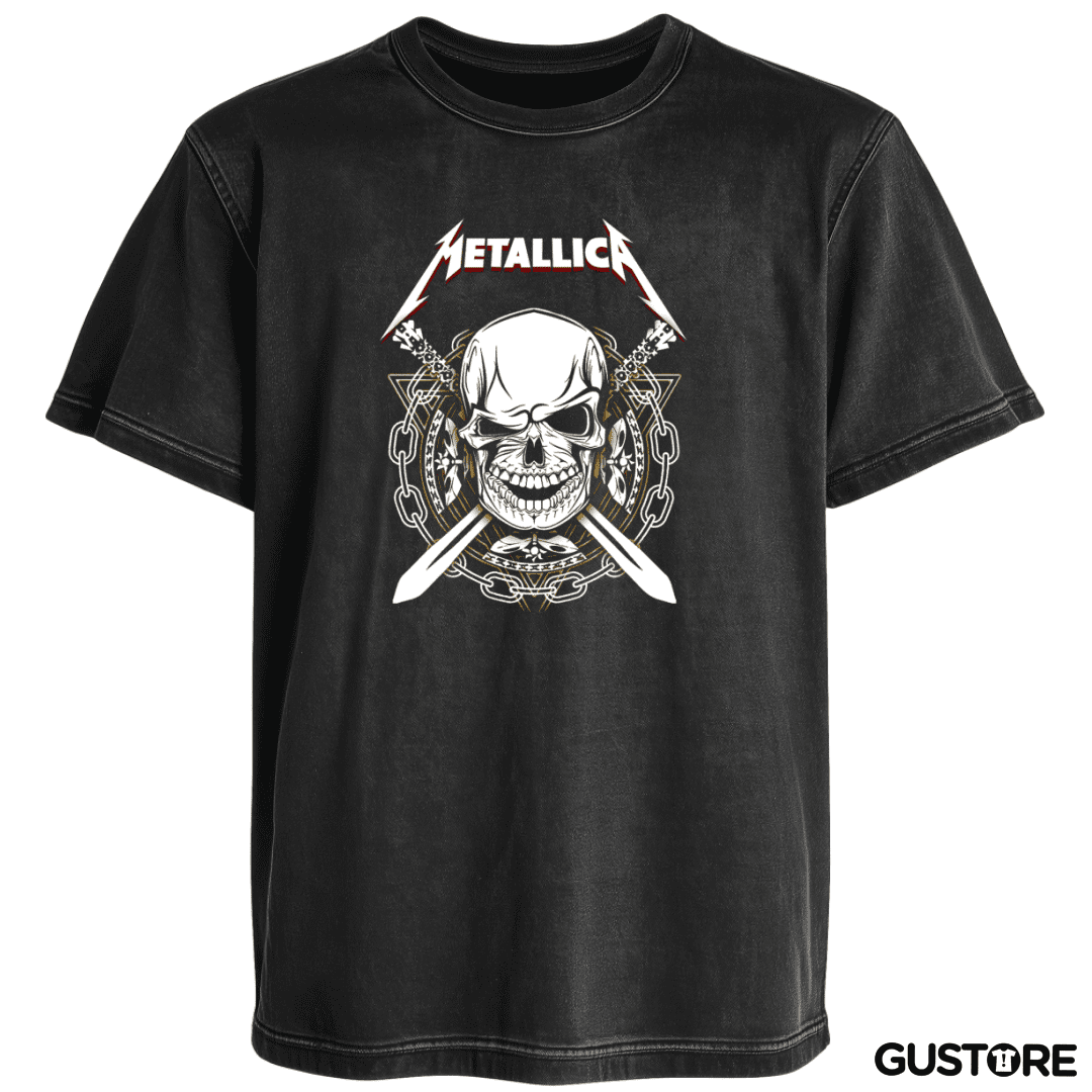 Polera desgastada Banda metal