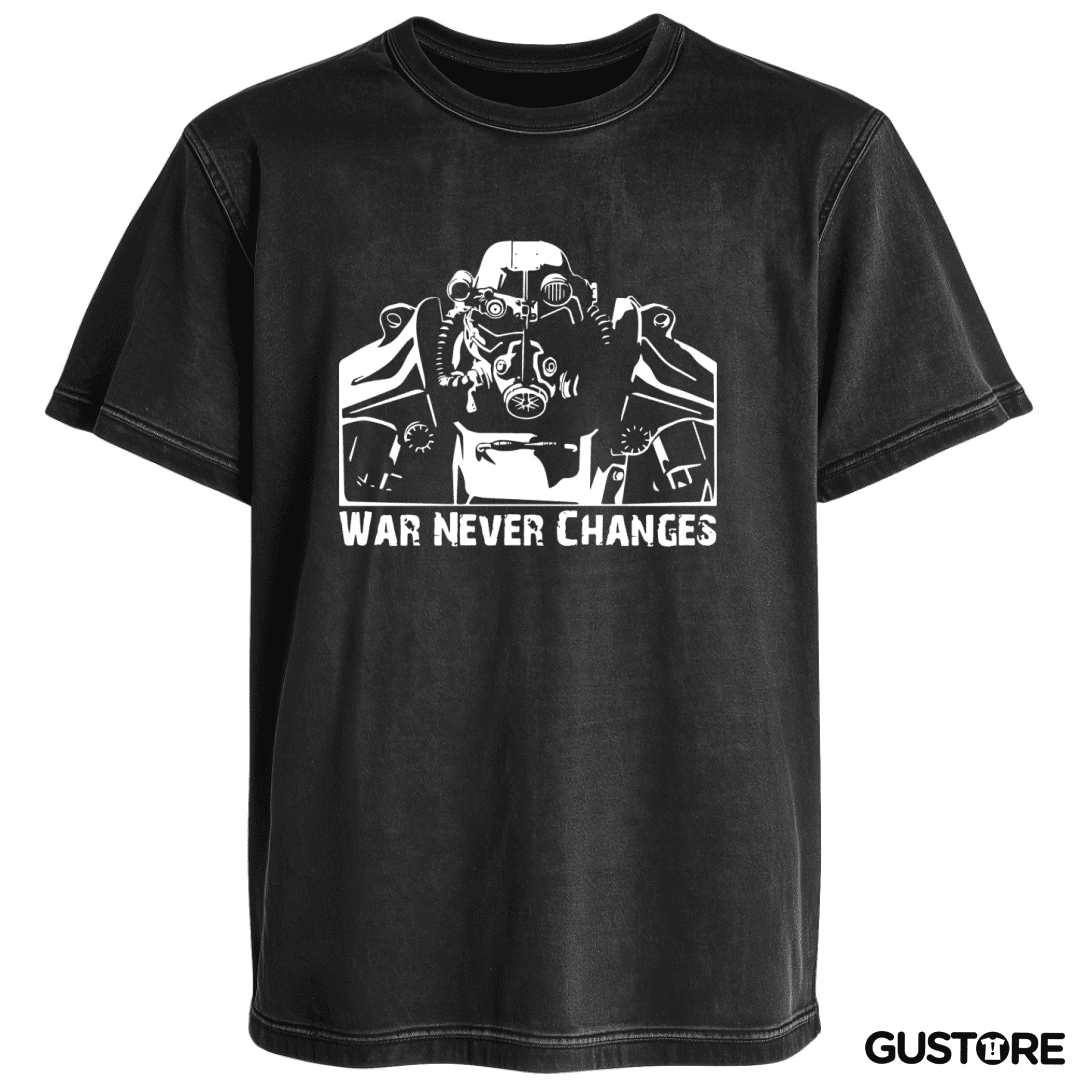 Polera desgastada War never changes