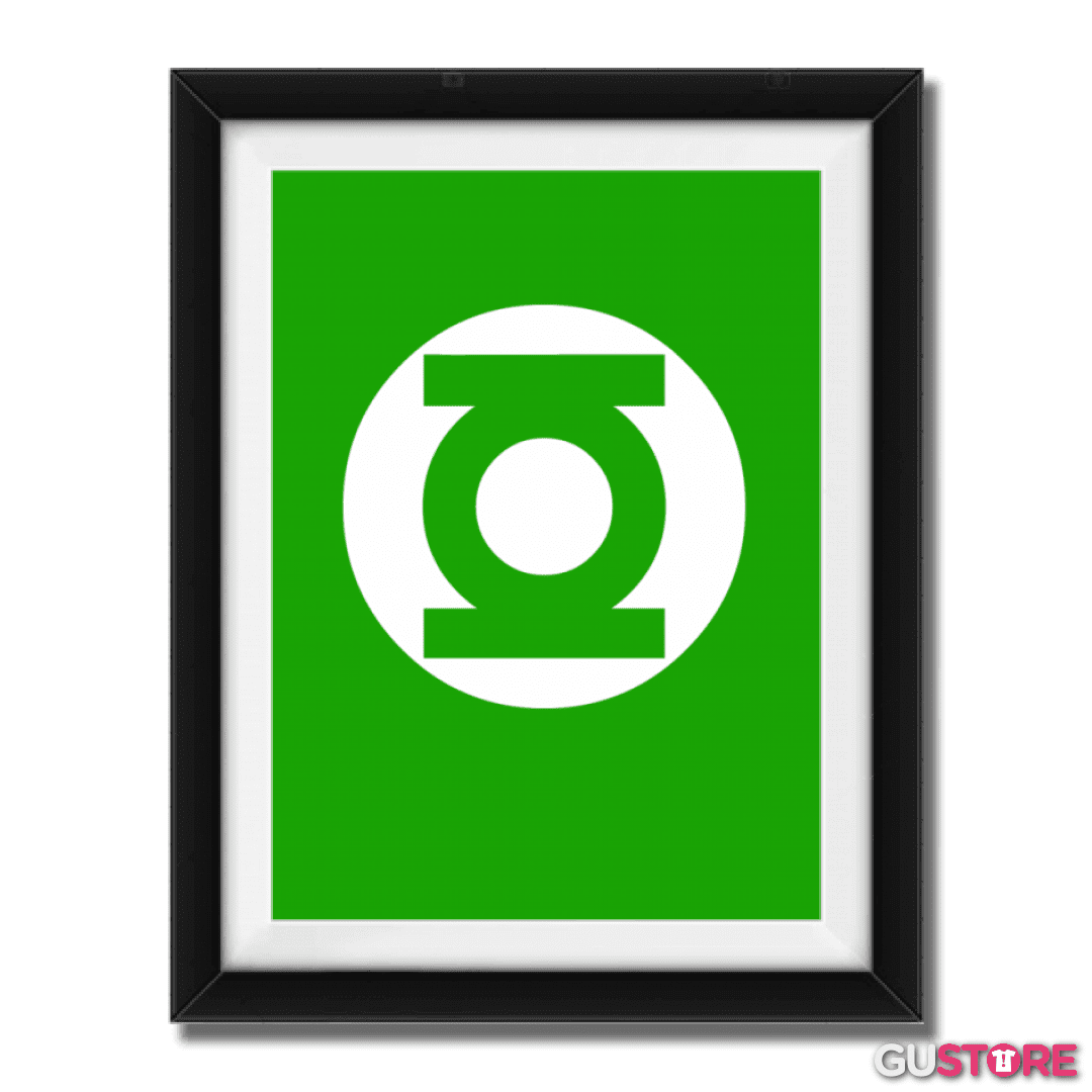 Cuadro decorativo Linterna Verde - Logo