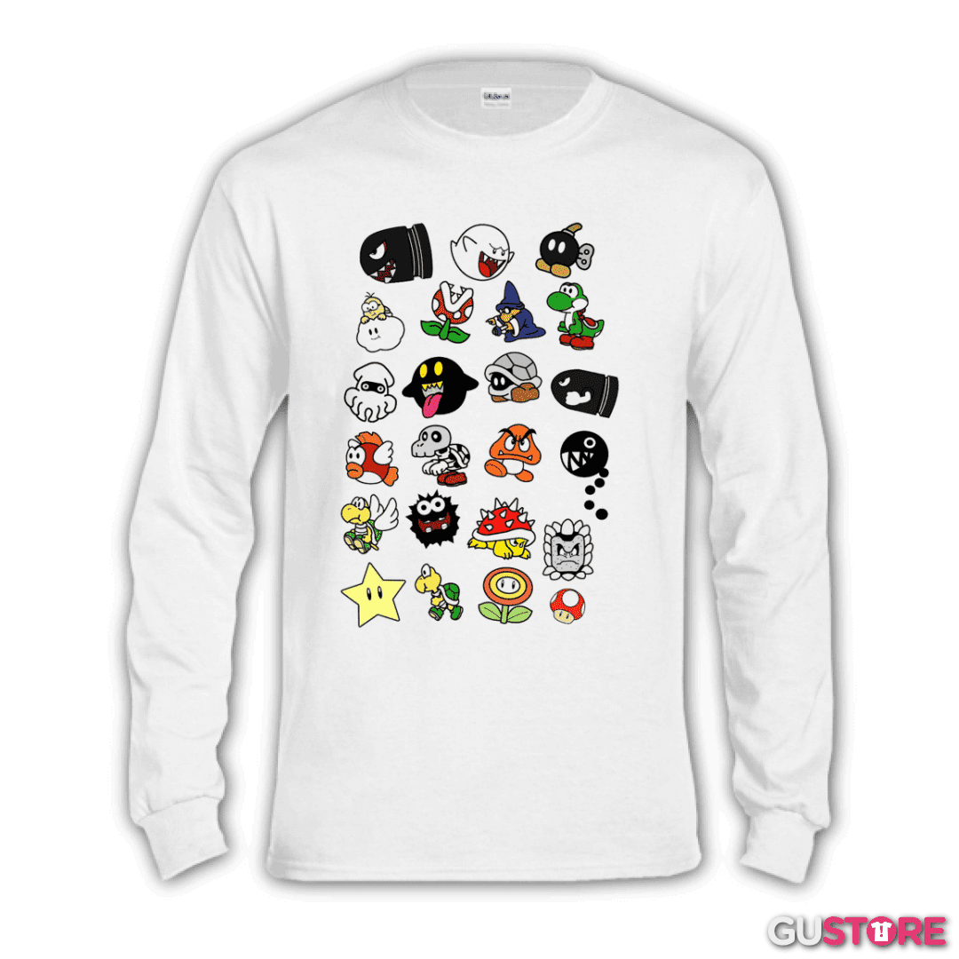 Polera manga larga Personajillos