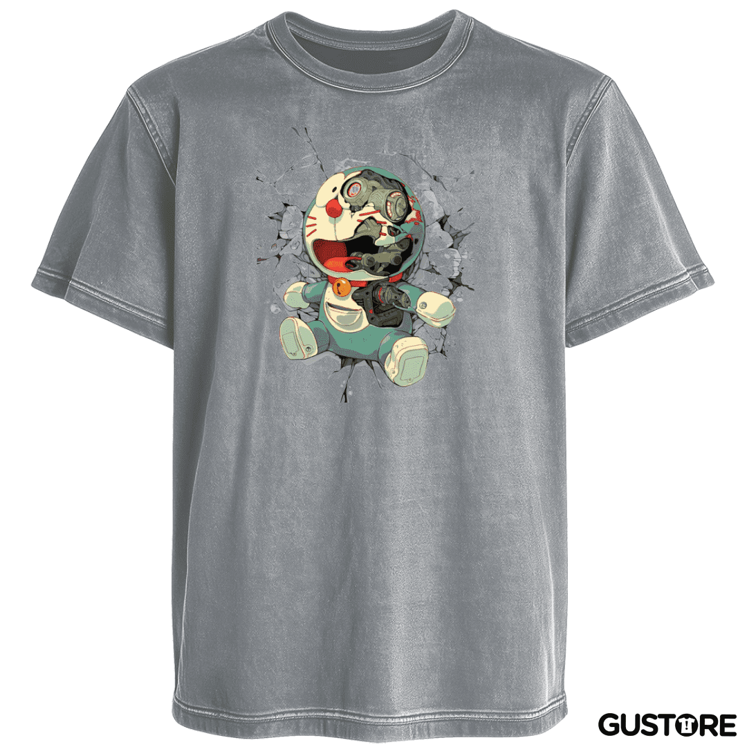 Polera desgastada Cosmic Cat