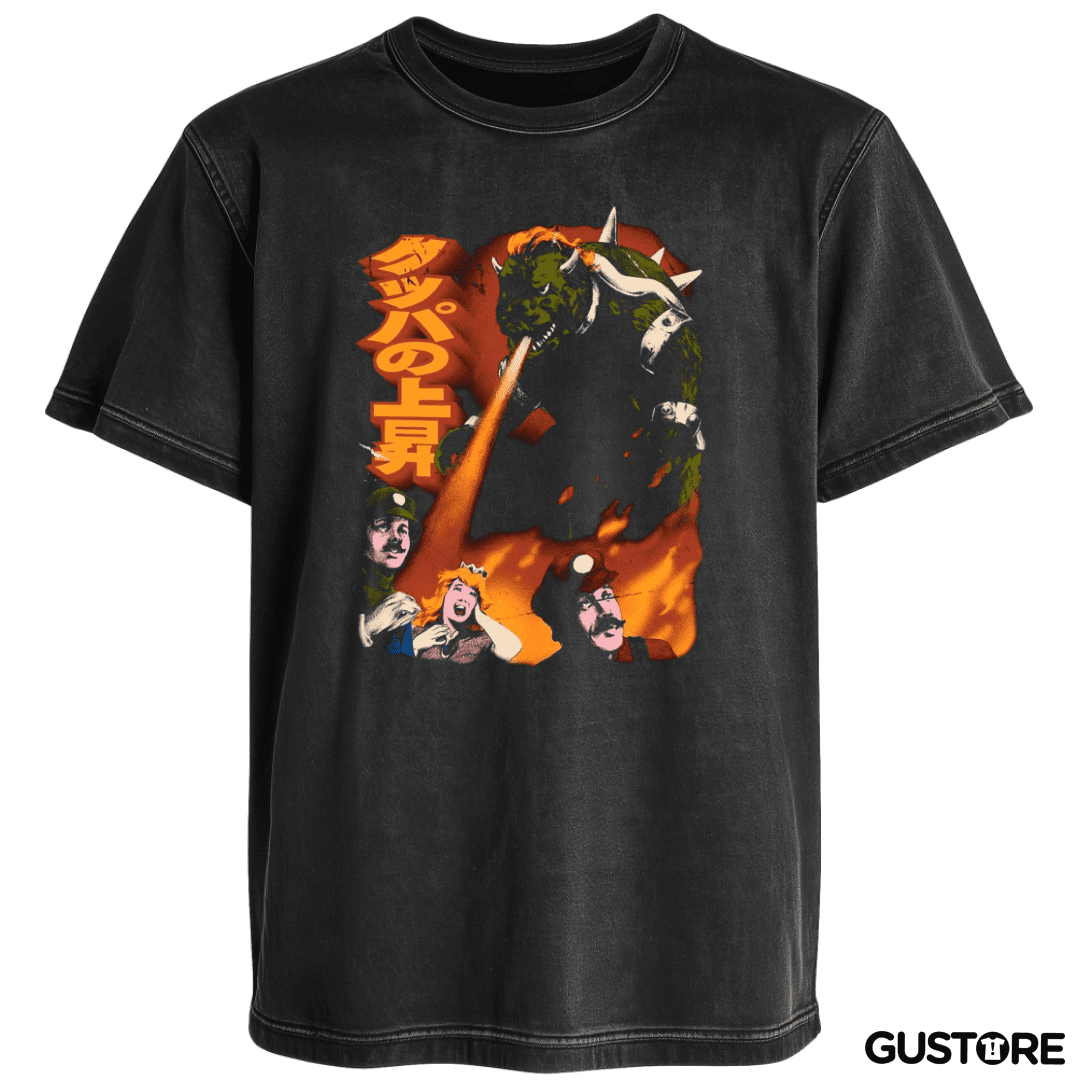 Polera desgastada Bigotezilla