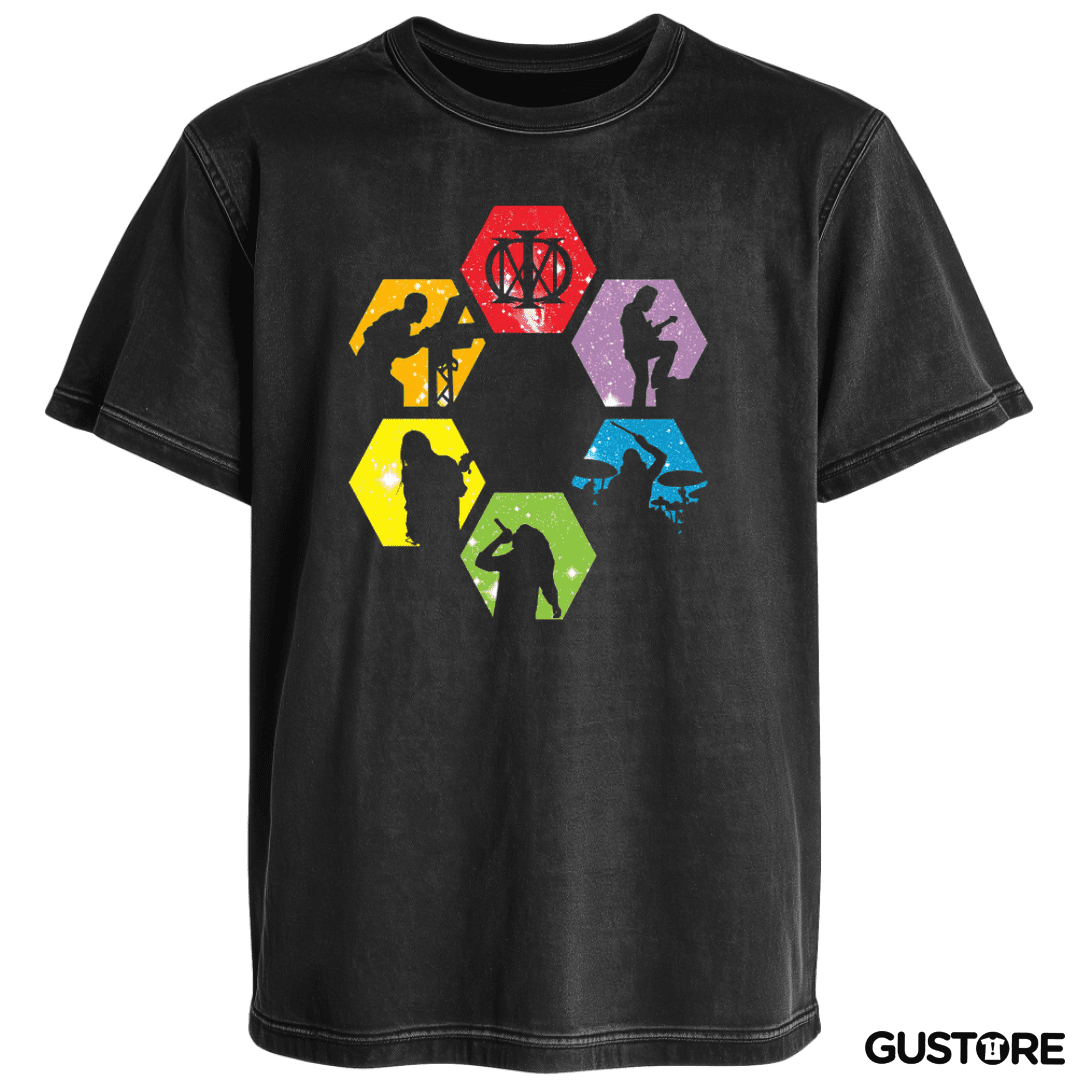 Polera desgastada Dream theater band