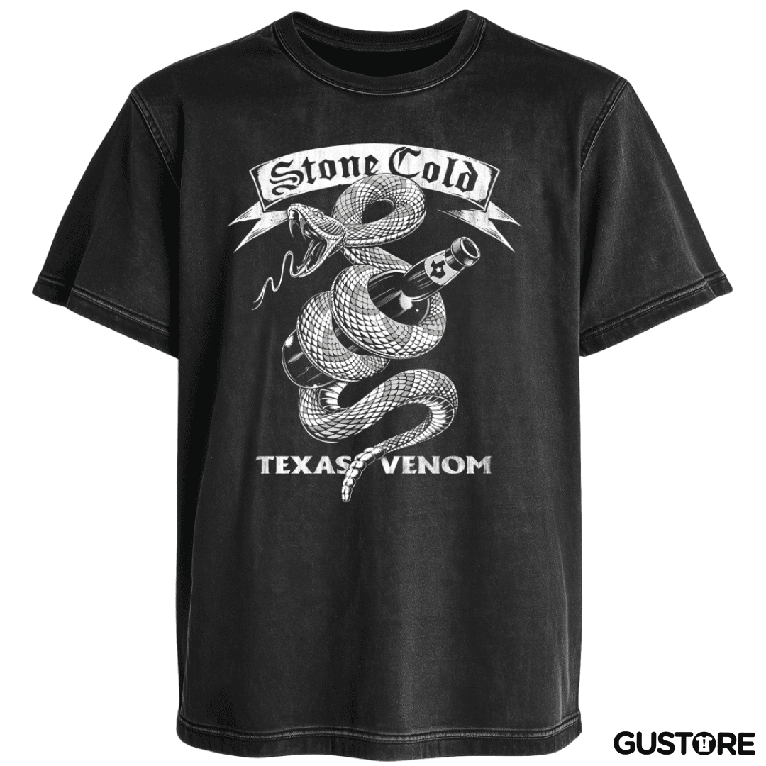 Polera desgastada Stone Cold texas venom