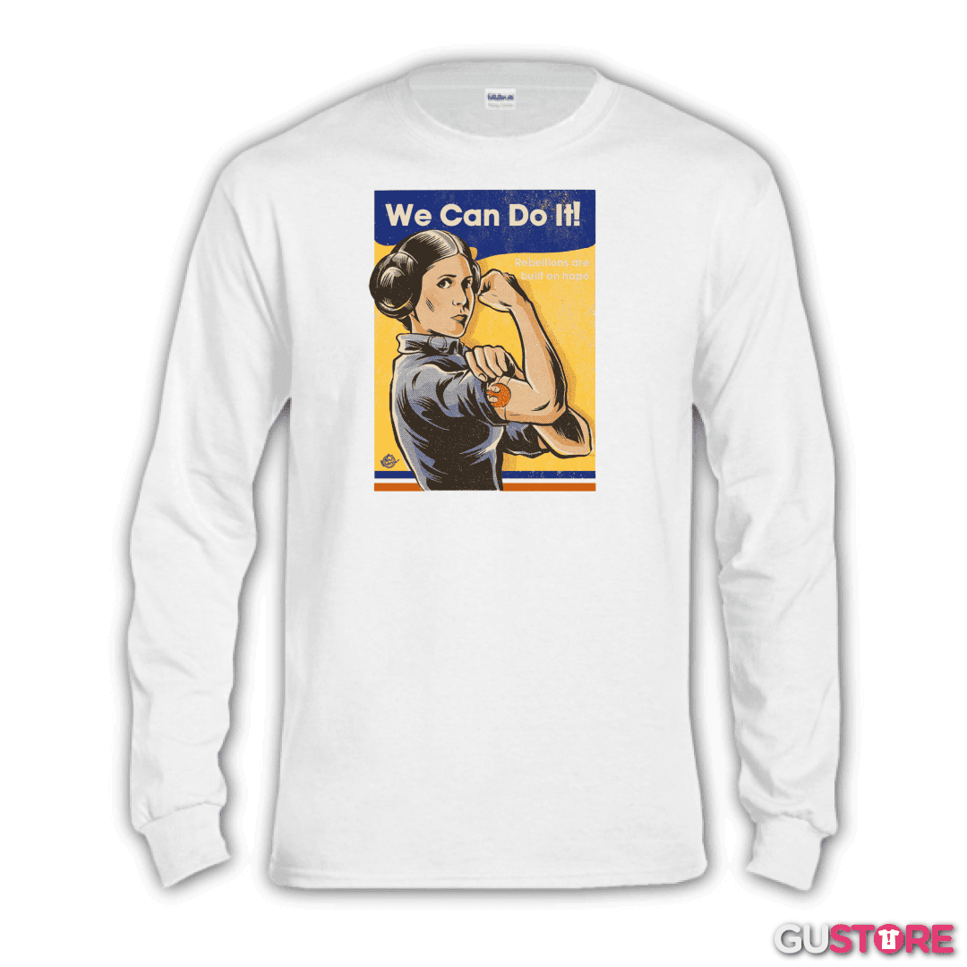 Polera manga larga Leia we can do it