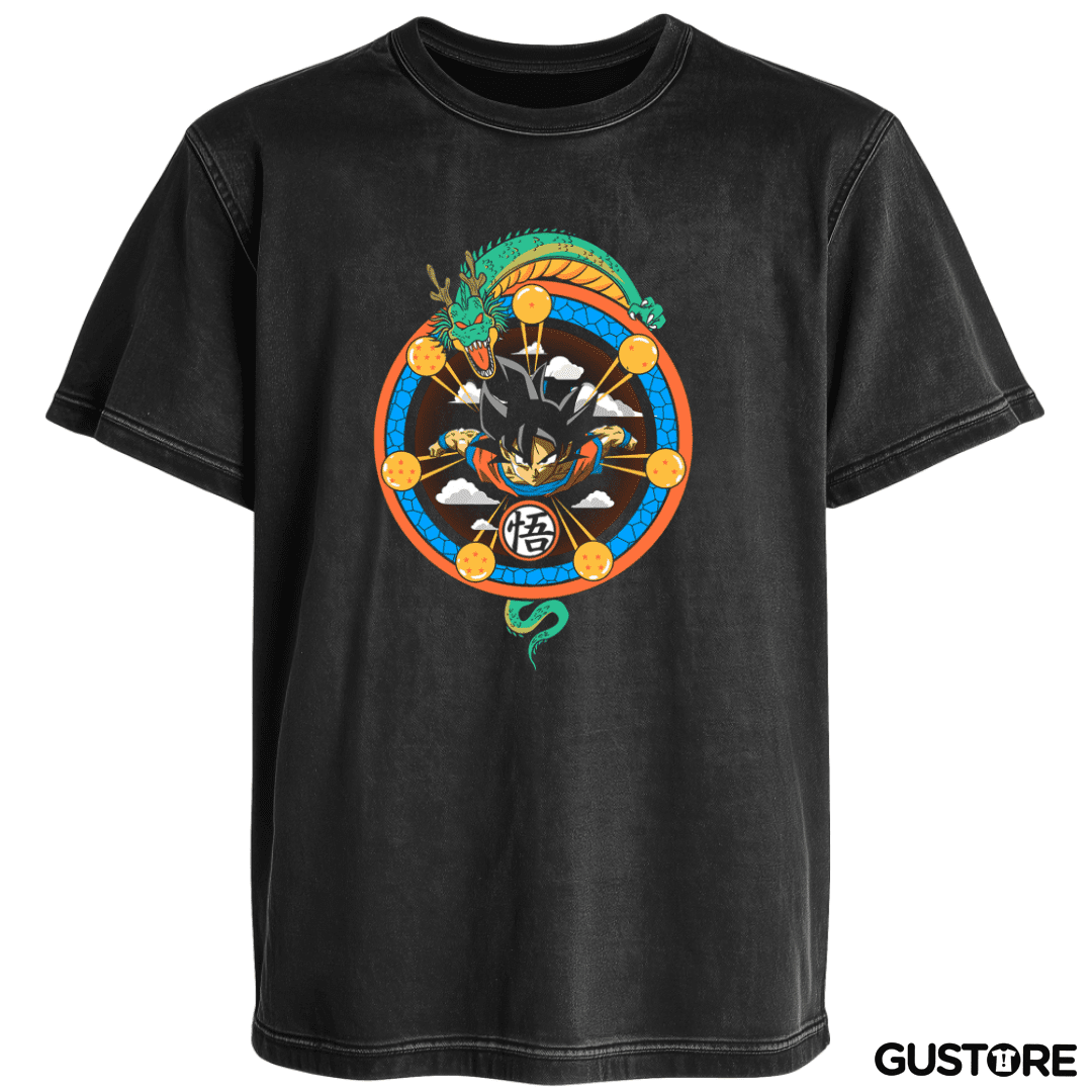Polera desgastada El dragon