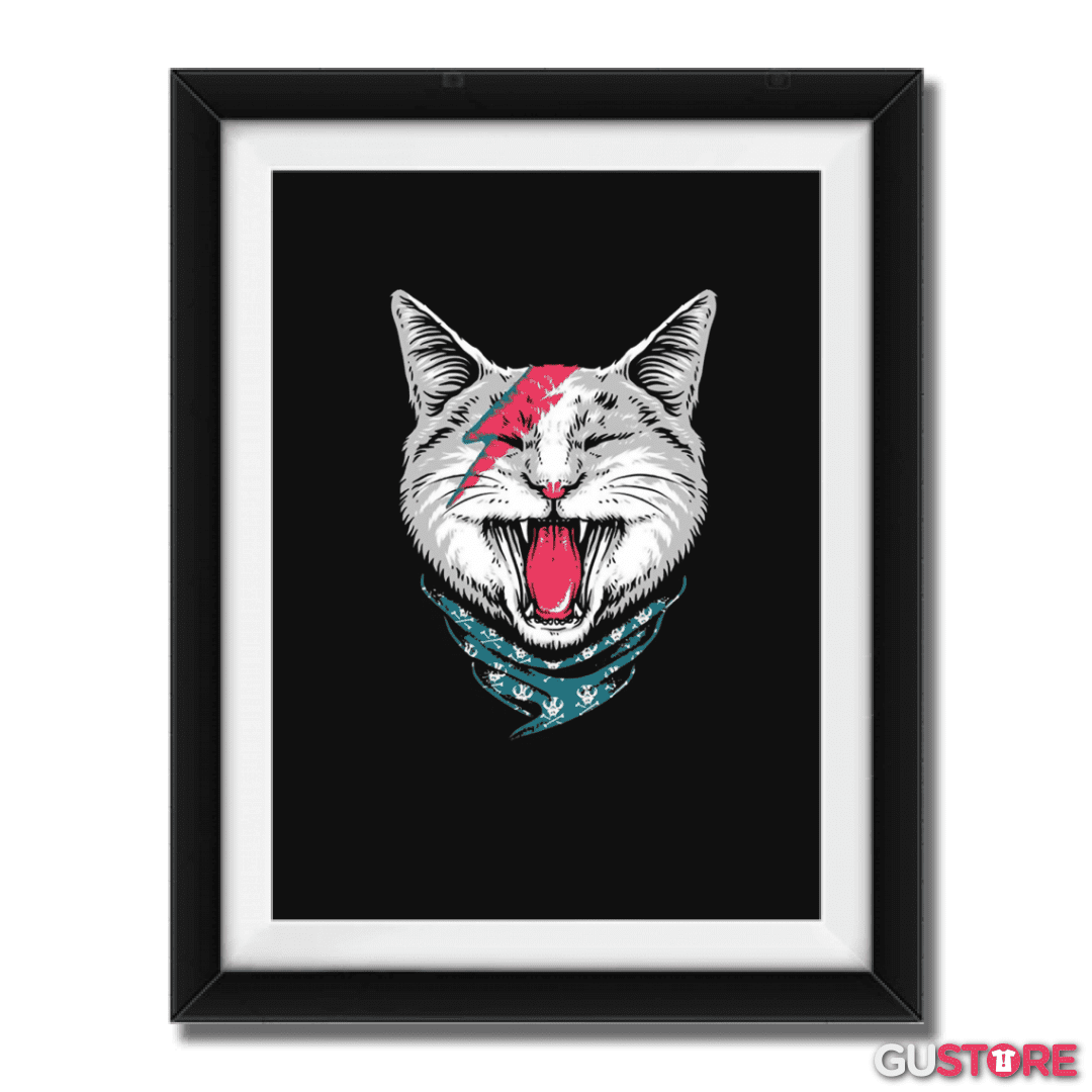 Cuadro decorativo Cat Bowie 
