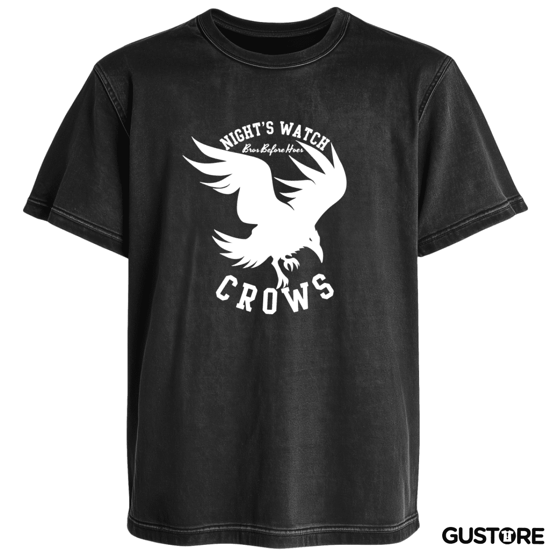 Polera desgastada Nights watch Crows