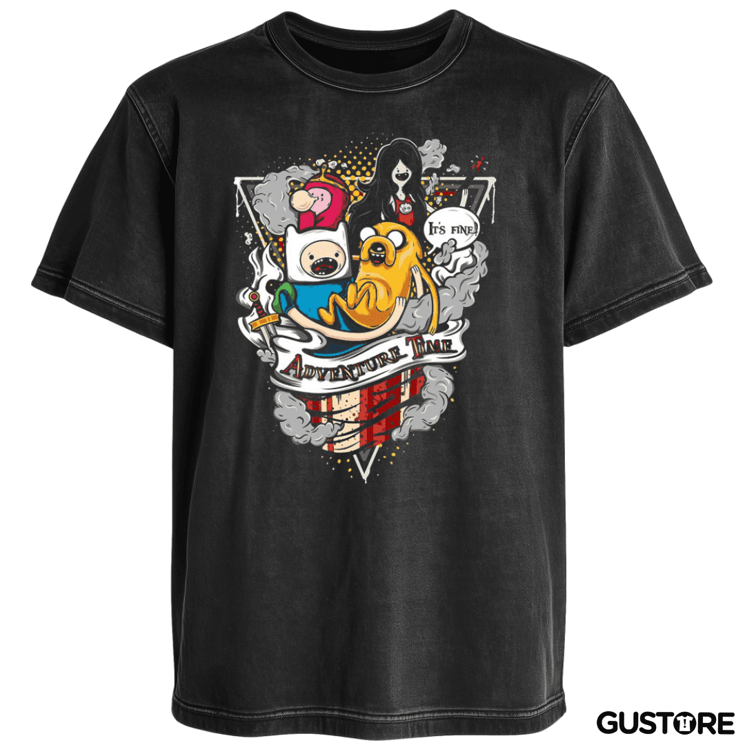 Polera desgastada Adventure time