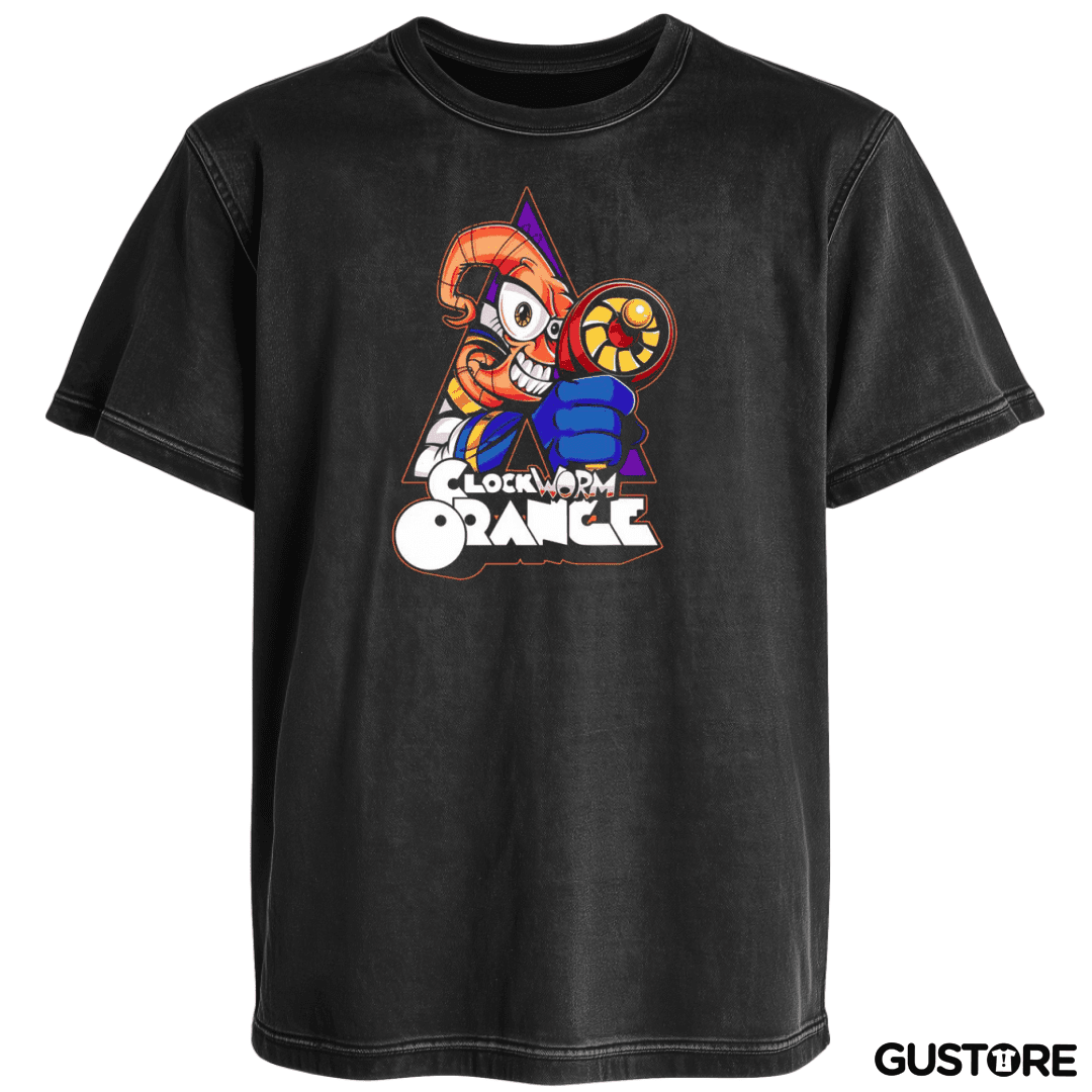 Polera desgastada Clockworm
