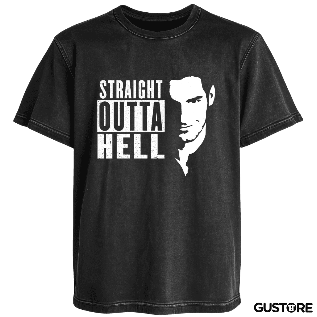 Polera desgastada Lucifer hell