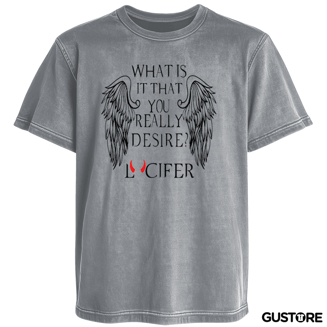 Polera desgastada lucifer in hell 2