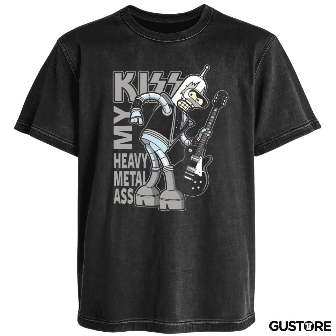 Polera desgastada Bender kiss