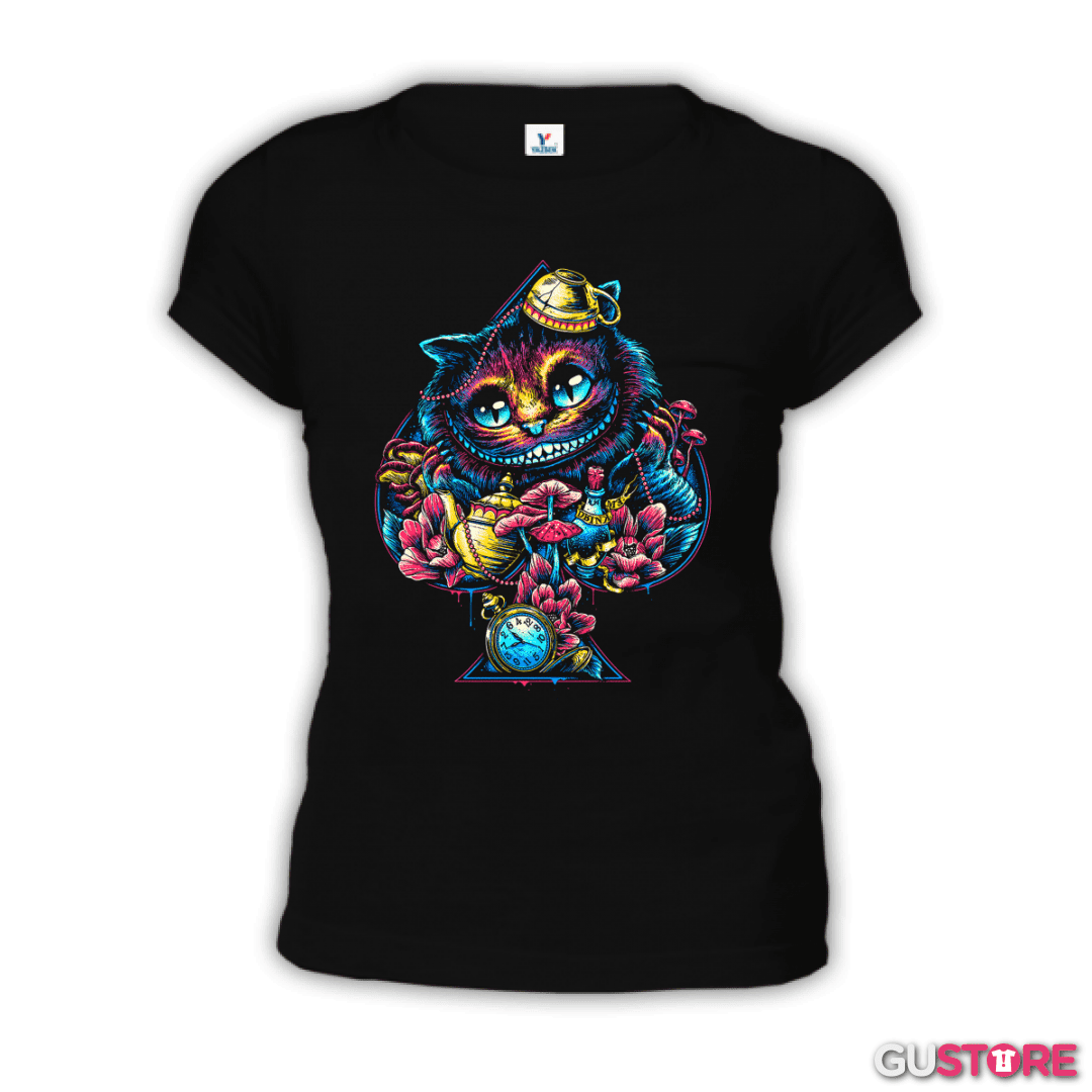 Polera de Mujer Gato de alicia