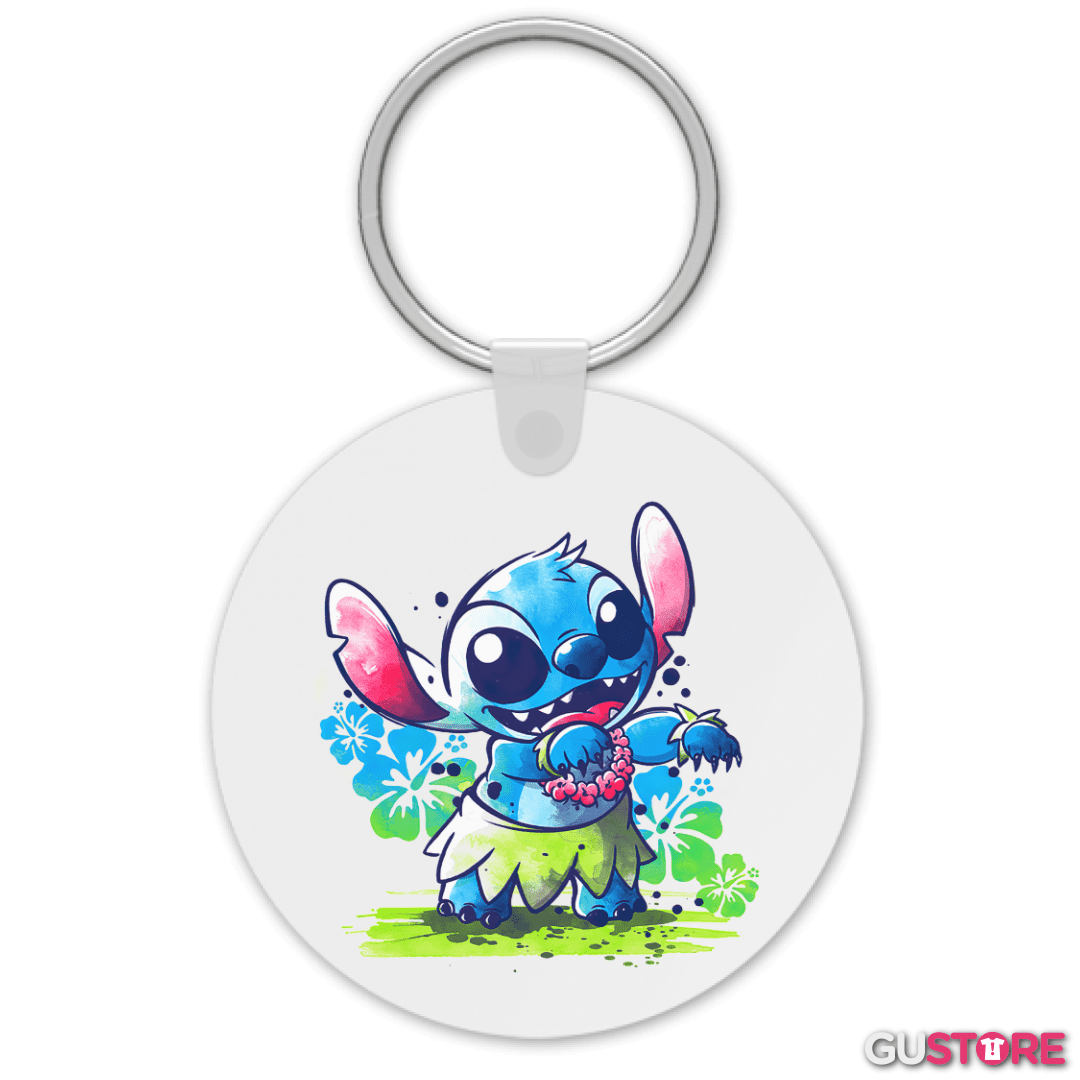 Llavero Stitch hawaiano