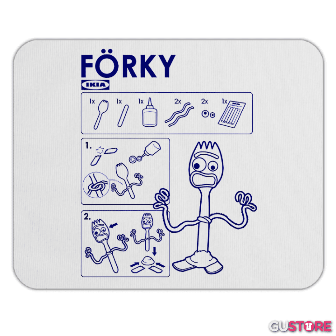 Mousepad Forky tutorial