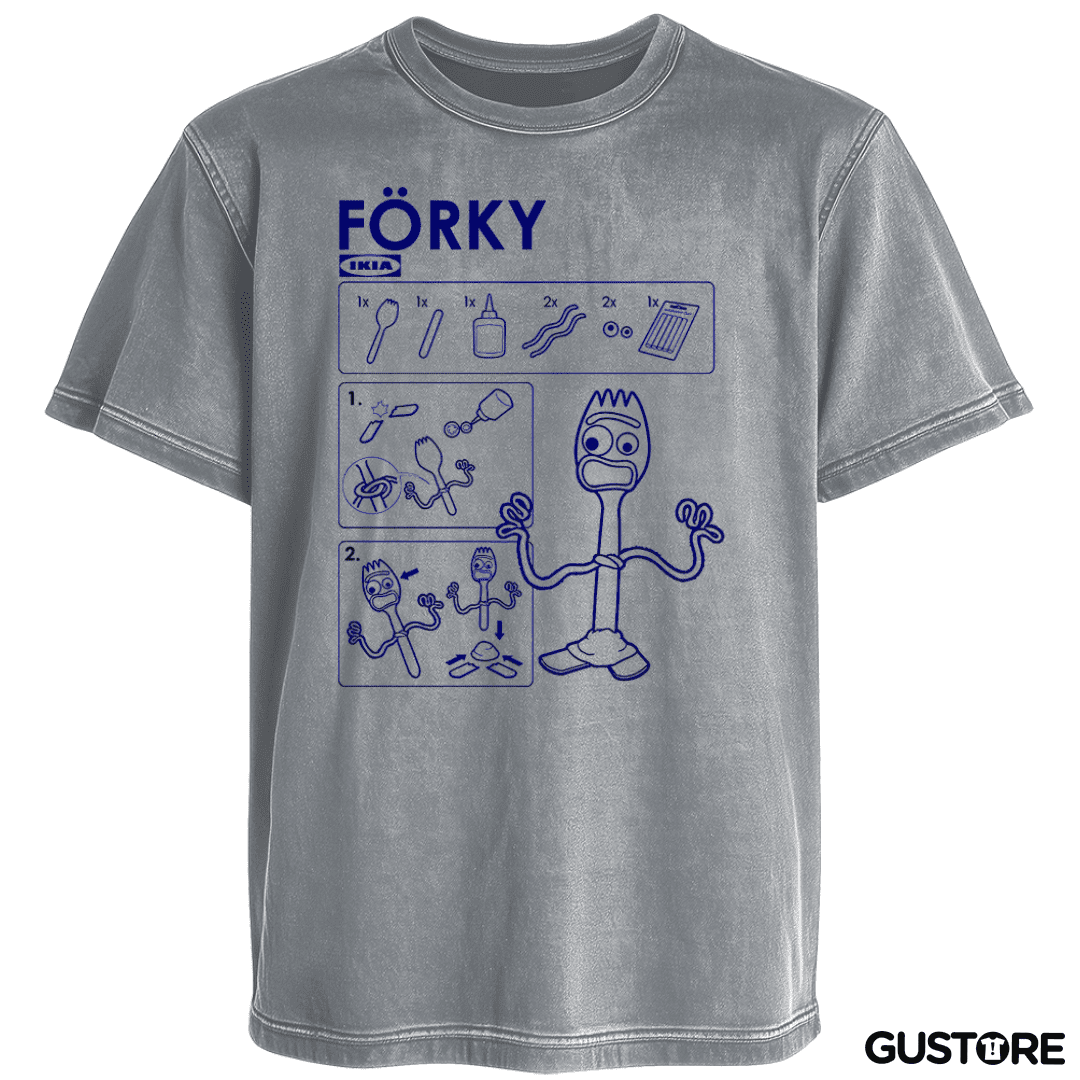Polera desgastada Forky tutorial