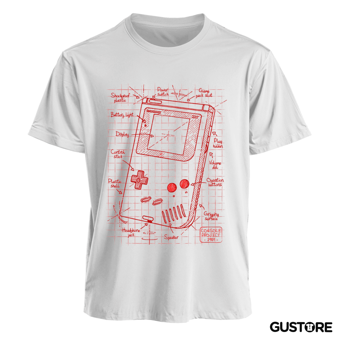 Polera Game boy boceto