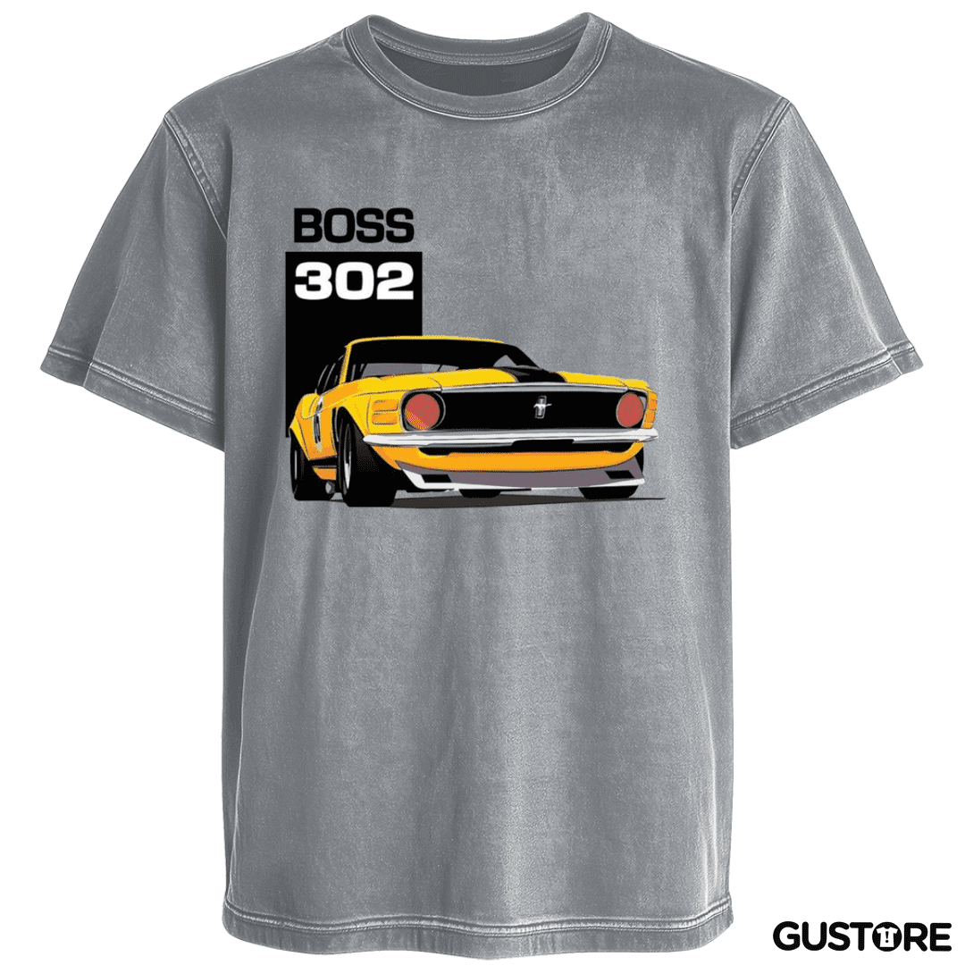 Polera desgastada Mustang boss