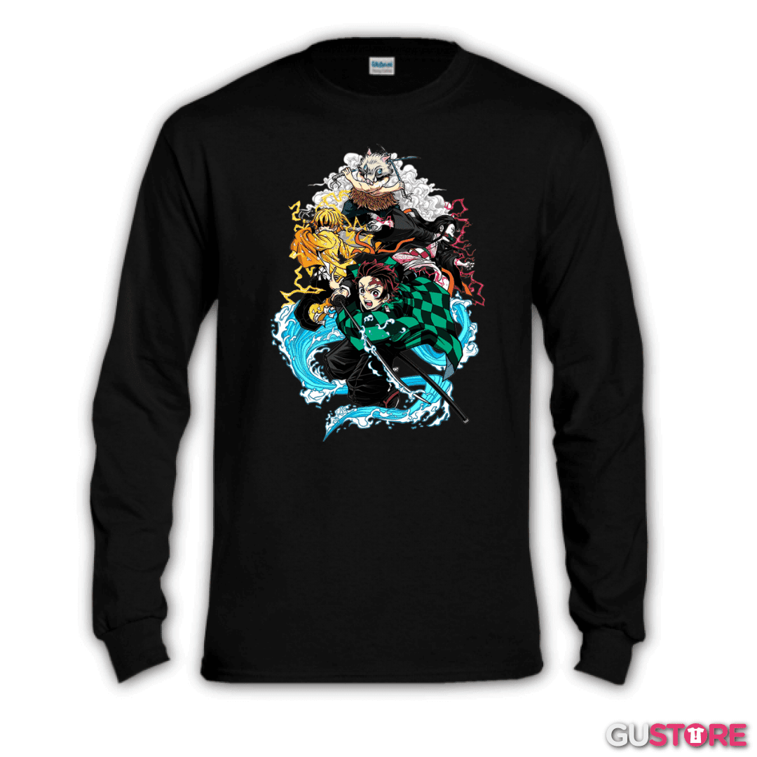 Polera manga larga demon slayer 2