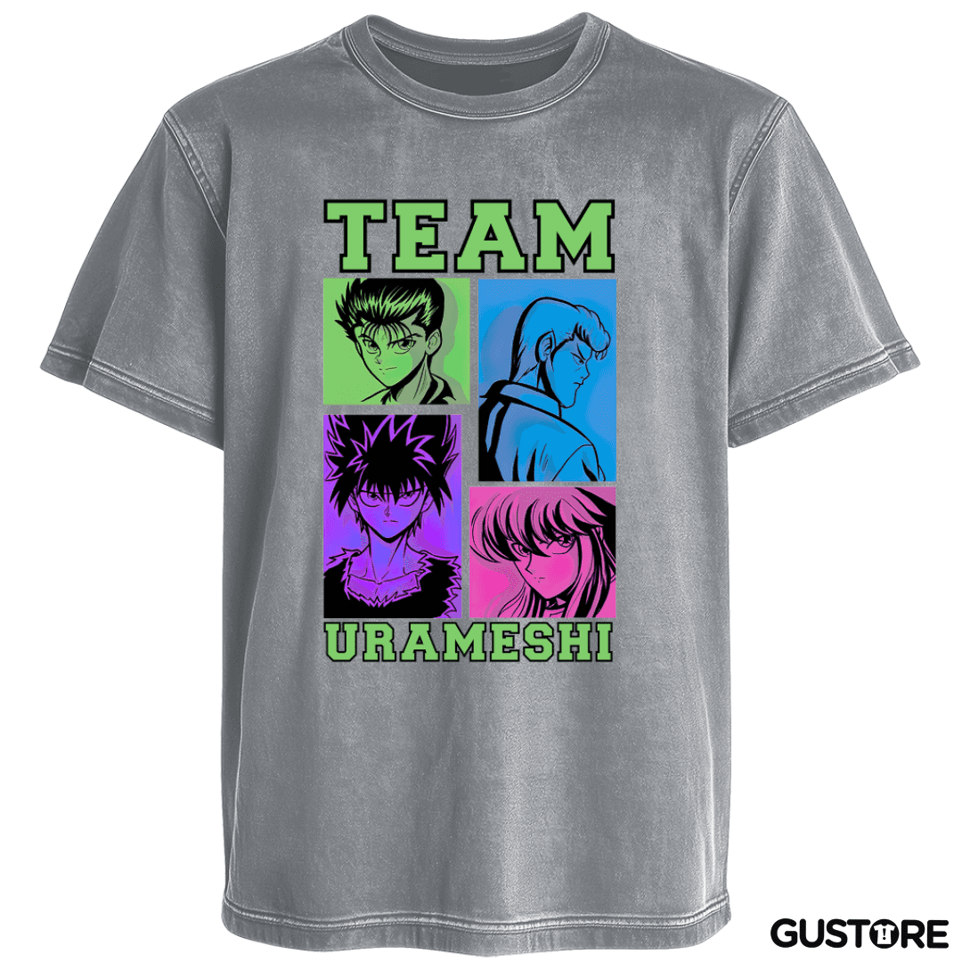 Polera desgastada Team urameshi