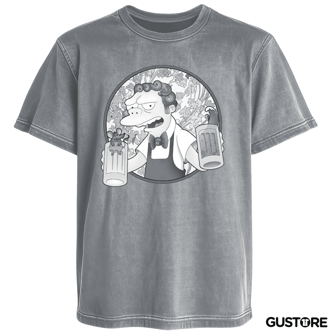 Polera desgastada Moes black and white