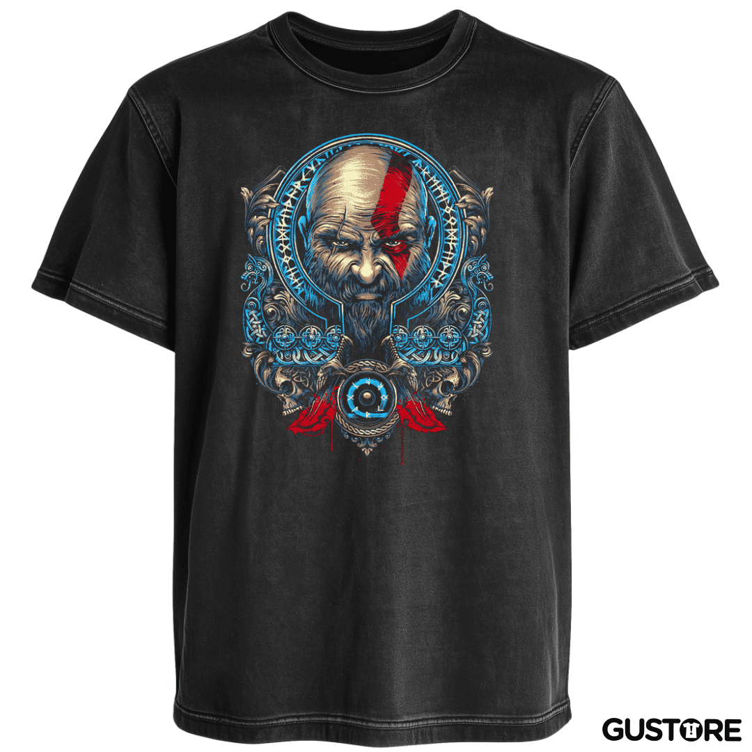 Polera desgastada Kratos Nordico