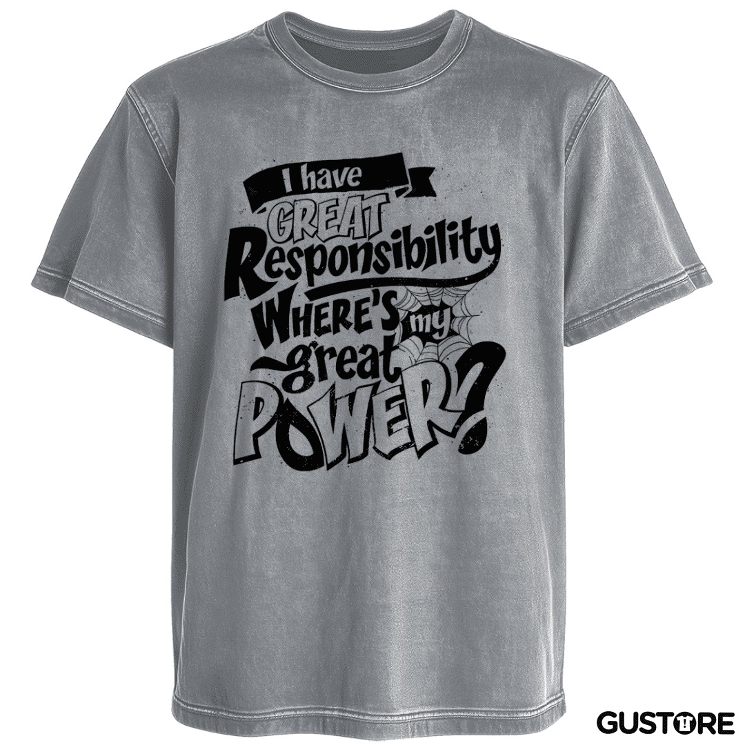 Polera desgastada Un gran poder