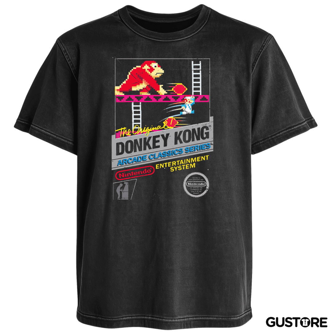 Polera desgastada Donkey kong nes