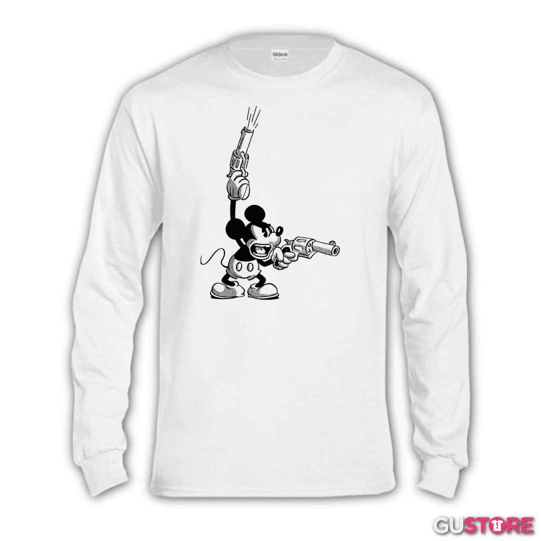 Polera manga larga Crazy mickey
