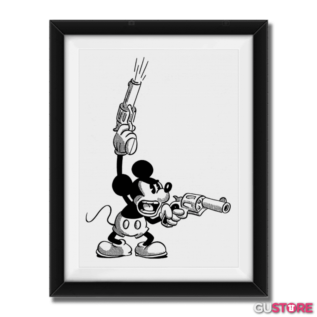 Cuadro decorativo Crazy mickey