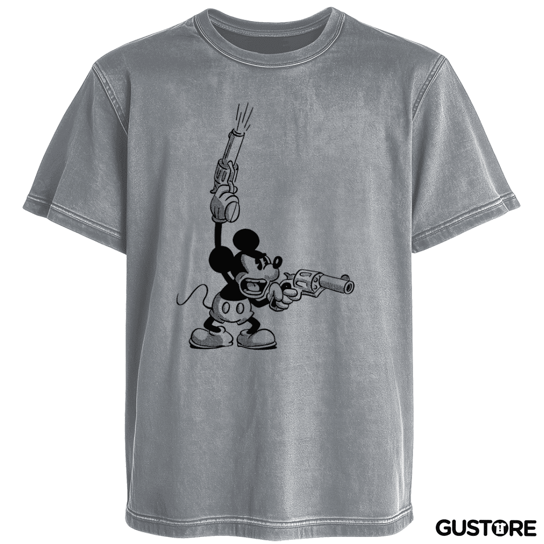 Polera desgastada Crazy mickey