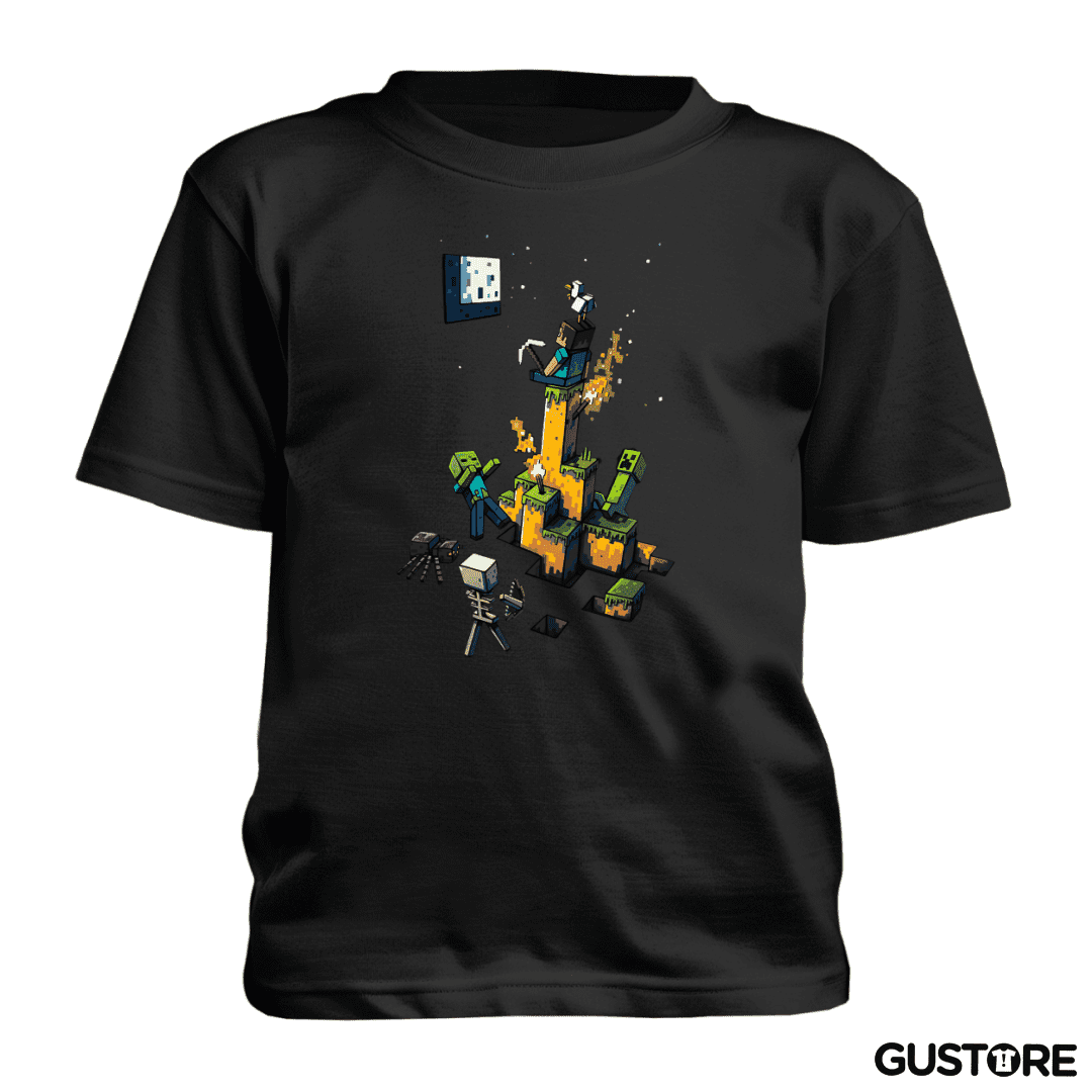 Polera de niño Minecraft artistico