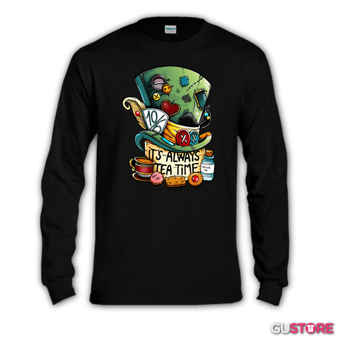 Polera manga larga Siempre es hora del té
