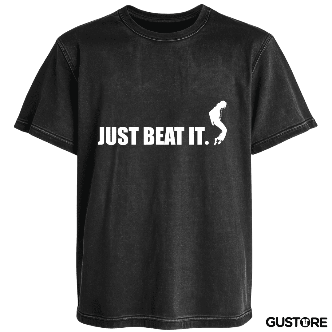 Polera desgastada Just beat it