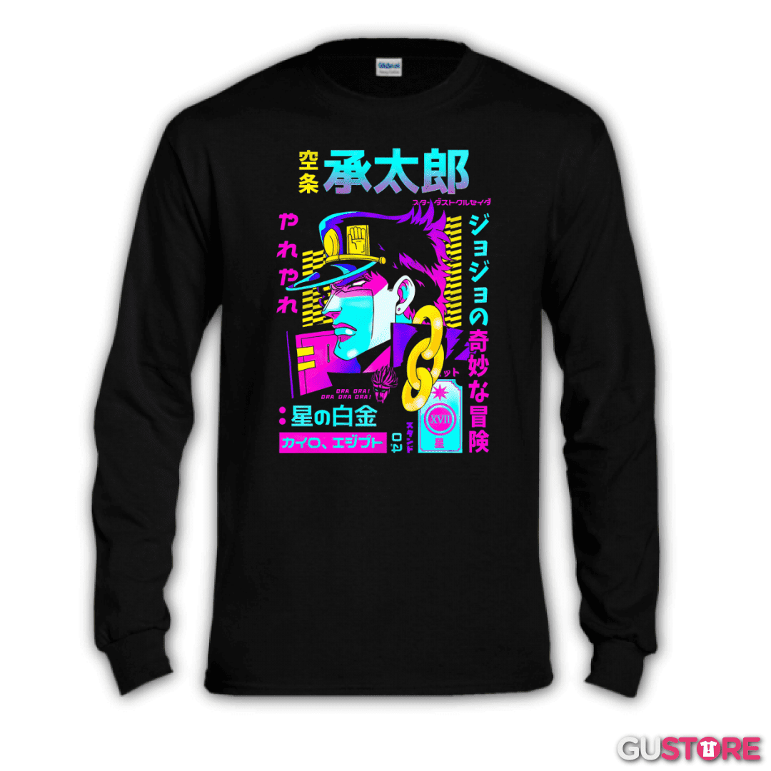 Polera manga larga Jotaro Stardust Crusaders